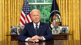 Tras renunciar a la busca de la reelección, Biden respaldó a Kamala Harris como su sucesora en las elecciones de noviembre.