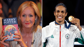 J. K. Rowling atacó a la boxeadora argelina en X, insinuando que la atleta es una mujer trans.