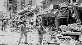 El devastador terremoto del 10 de octubre de 1986 mató a unas 1,500 personas, hirió a otras 10 mil y dejó sin hogar a más de cien mil. Foto de LA PRENSA/Archivo