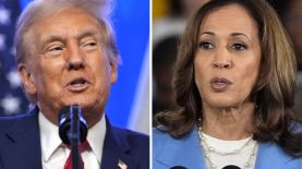 Donald Trump y Kamala Harris. Fotos: AP.