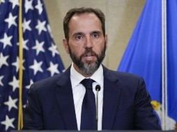 El fiscal especial Jack Smith durante una conferencia de prensa para hablar sobre la acusación al expresidente Donald Trump, el 1 de agosto de 2023, en la sede del Departamento de Justicia, en Washington. (AP Foto/J. Scott Applewhite, Archivo)