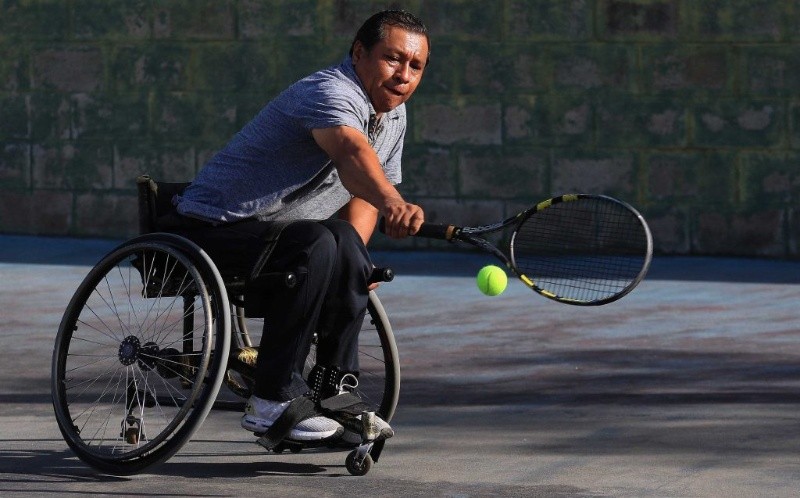 Para practicar este deporte se necesita sillas de ruedas especiales que tienen mejor estabilidad. Foto: Tatiana Tolentino. 