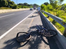 Ciclista fallece atropellado por un bus. Foto: LPG/ Alfredo Rodríguez.