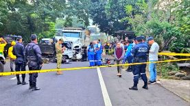 Fuerte accidente de tránsito en Ciudad Arce. Foto: PNC